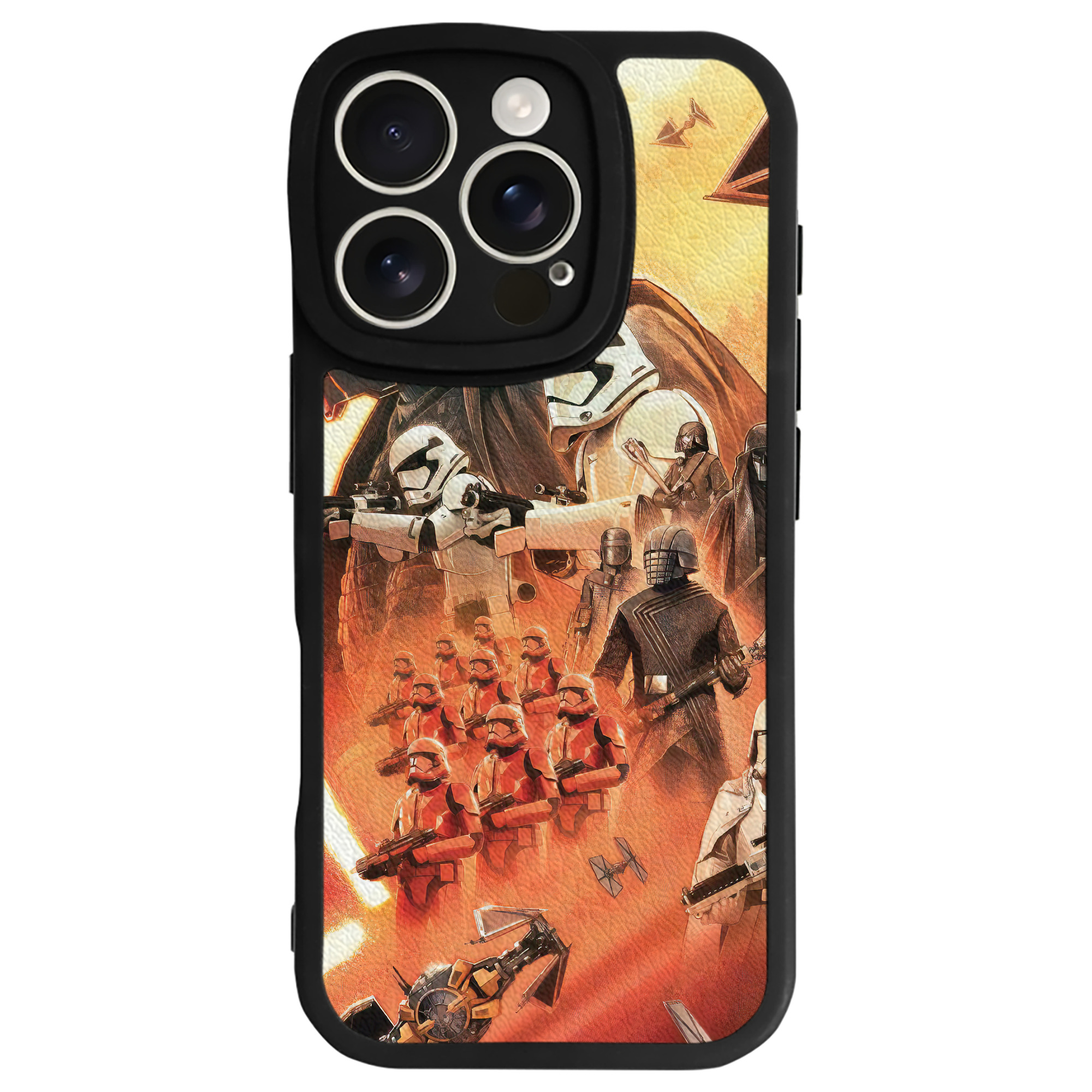 （画像用） スター・ウォーズ Star Wars 【iPhone 16シリーズ対応】シリコンスマホケース（レザー調） 材質：シリコン